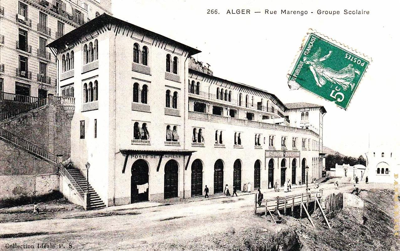 Alger - Rue Marengo - Groupe Scolaire et Pompiers.jpg